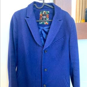 Knee length wool coat